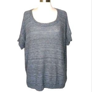Oversized Sweater XL Gray Short Sleeve Absolutely Creative